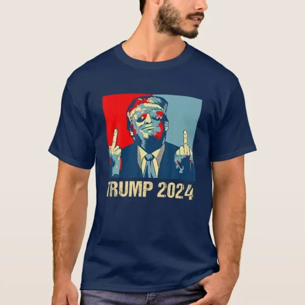 Trump Middle Finger Salute T-Shirt