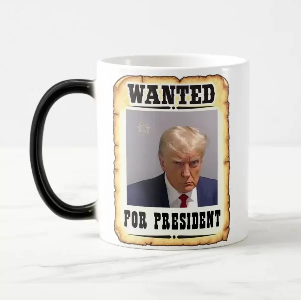 Trump Wanted For President Mug Shot Combo Mug