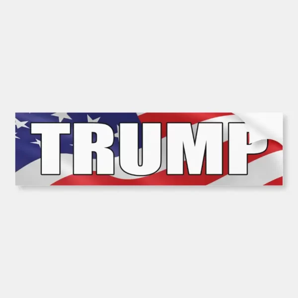 Donald Trump Bumper Sticker Flag
