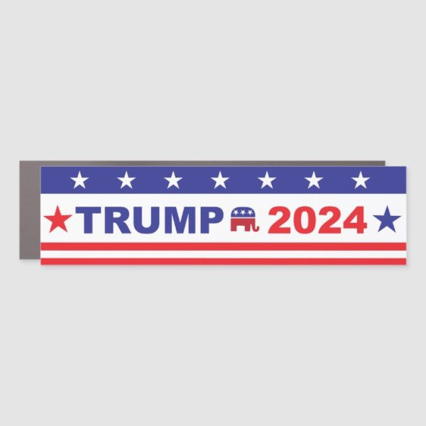 Donald Trump Car Magnet Stars Stripes