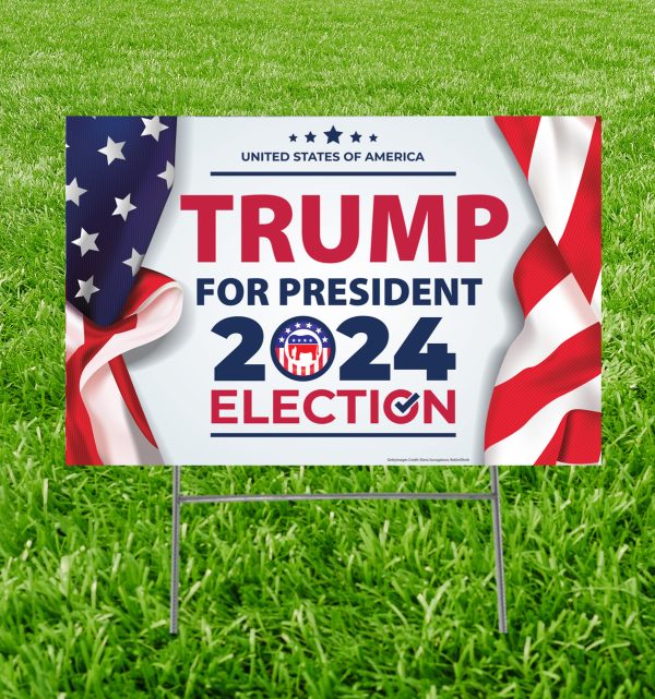 Trump for President Yard Sign 15x23